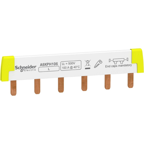 Acti9 iC60 - peigne à dents - 1P - 100A - 6 modules de 18mm-A9XPH106-3606480484995-SCHNEIDER ELECTRIC FRANCE