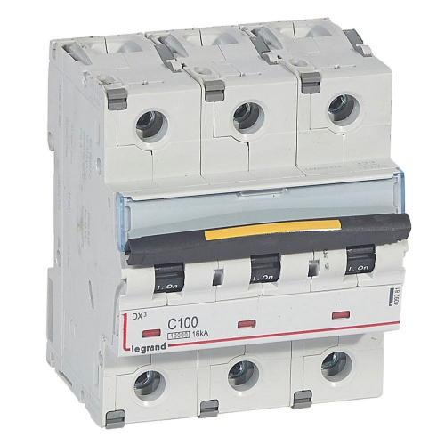 Disjoncteur DX³10000 16kA arrivée haut/départ bas vis 4P 100A courbeC 4,5modules-409281-3245064092814-LEGRAND