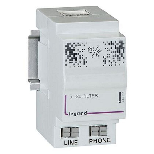 Filtre maître pour téléphone et internet dans coffret Optimum - 2 modules DIN-413011-3245064130110-LEGRAND
