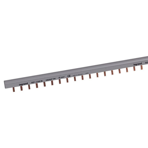 Peigne d'alimentation 2P HX³ traditionnel pour bornes à vis -longueur 56 modules-404939-3245064049399-LEGRAND
