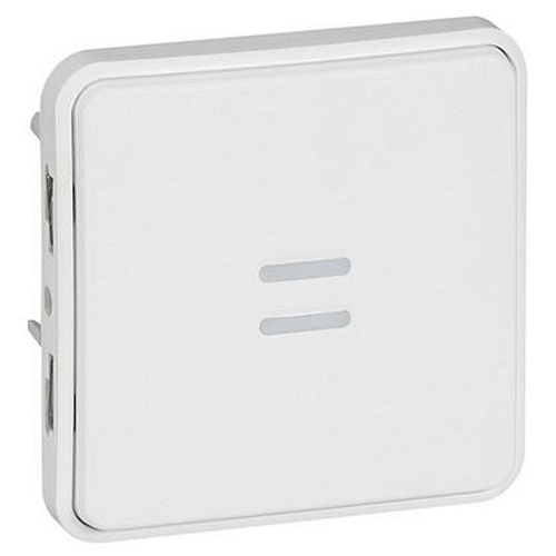 Poussoir étanche NO lumineux Plexo composable IP55 10A blanc Artic antimicrobien-070732-3245060707323-LEGRAND
