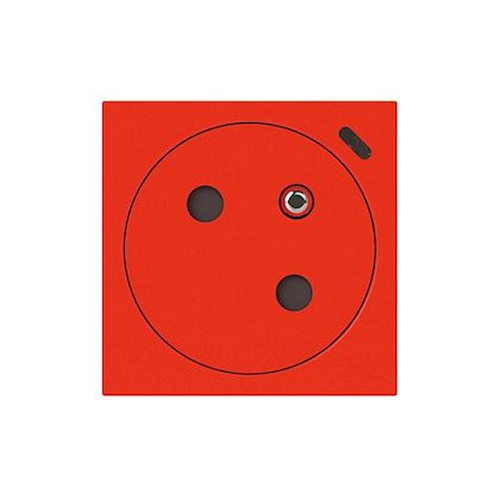 Prise 2P+T Surface à voyant Mosaic Link raccordement latéral 2 modules - rouge-077128L-3414971576292-LEGRAND