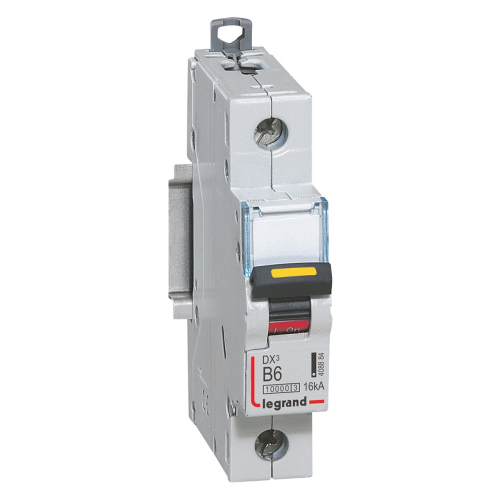 Disjoncteur DX³10000 16kA arrivée haute/départ bas vis 1P 6A courbe B - 1 mod-408884-3245064088848-LEGRAND