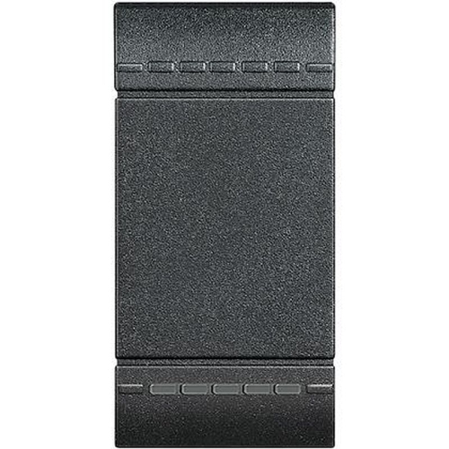 Manette Livinglight neutre type poussoir 1 module - anthracite-L4915N-8005543415962-BTICINO