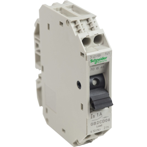 TeSys GB2-CD - disjoncteur pour circuit de contrôle - 1A - 1P+N - 1d-GB2CD06-3389110214727-SCHNEIDER ELECTRIC FRANCE