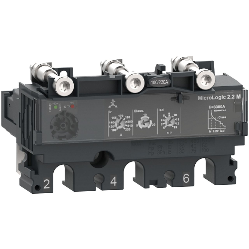 ComPacT NSX - déclencheur MicroLogic 2.2M 220A - 3P3D pour NSX250-C2532M220-3606482000421-SCHNEIDER ELECTRIC FRANCE