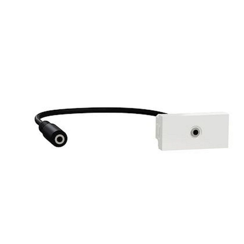 Unica - prise mini jack 3,5mm préconnectorisée - 1 mod - Blanc - méca seul-NU343318-3606489456016-SCHNEIDER ELECTRIC FRANCE