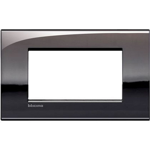 Plaque Livinglight Air Brillant 4 modules - Étain-LNC4804PT-8005543422090-BTICINO