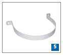 Bride fixation conduits circulaires rigides ⌀100 - FC 100 - 460035 ATLANTIC - 460035 