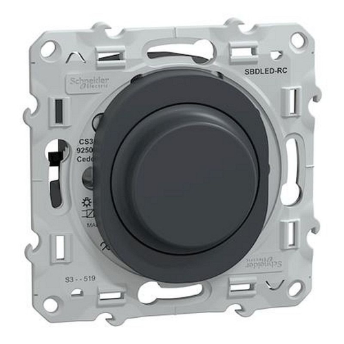 Ovalis - Variateur de lumière universel - 2/3 fils - Anthracite-S340519-3606482163300-SCHNEIDER ELECTRIC FRANCE