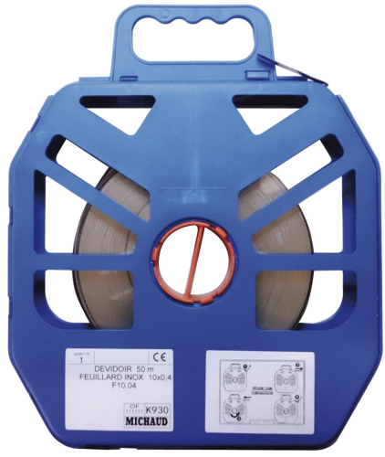 Dévidoir 50 m feuillard inox 10x0,4-BC930-3660835015500-MICHAUD