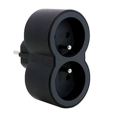 Fiche 2x2P+T frontales 16A 230V 3680W - noir/gris foncé-049432-3414971942868-LEGRAND