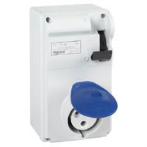 Coffret P17 IP44 avec interrupteur et 1 prise 16A 2P+T - 200V~ à 250V~ 50Hz-60Hz-056601-3245060566012-LEGRAND