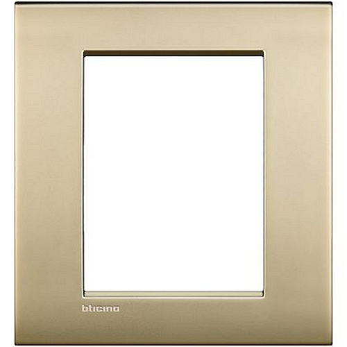 Plaque Livinglight Air Brillant 3+3 modules - Or mat-LNC4826OF-8005543425022-BTICINO