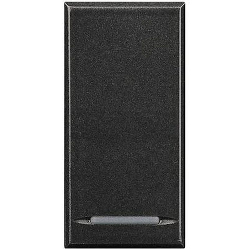 Manette Axolute neutre type poussoir 1 module - Anthracite-HS4915-8012199744582-BTICINO