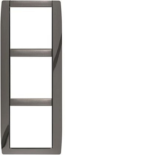 Kallysta classic plaque 3 postes verticale entraxe 71 métal Platinium-WK649-3250617066495-HAGER