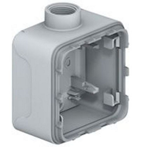 Boîtier étanche à presse-étoupe 1 poste ISO20 Plexo composable IP55 - gris-069656-3245060696566-LEGRAND