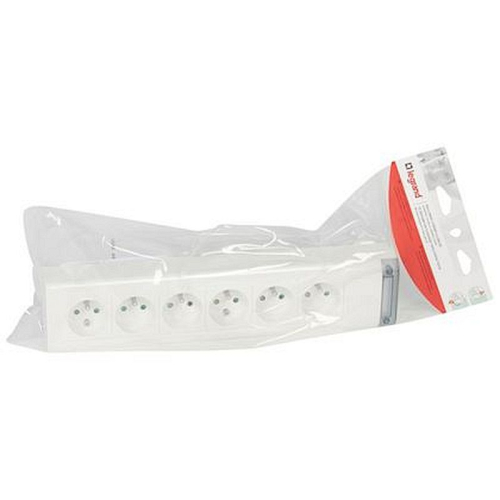 Bloc multiprise fixable 6 prises de courant 2P+T longueur 343mm-050611-3245060506117-LEGRAND
