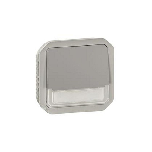 Poussoir NO-NF lumineux porte-étiquette Plexo composable gris-069544L-3414971878679-LEGRAND
