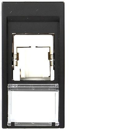 Systo prise RJ45 catégorie 6 FTP pour Grade 2 1 module Noir-WS222N-3250617112222-HAGER