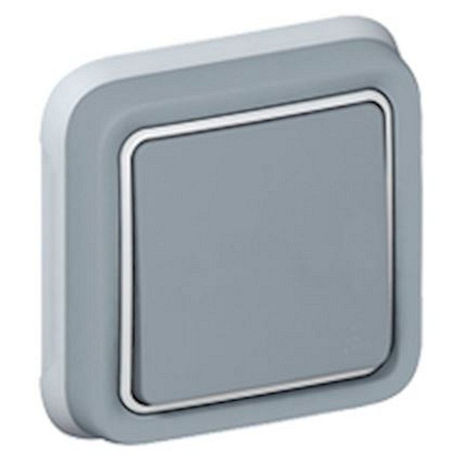 Interrupteur ou va-et-vient étanche Plexo complet IP55 encastré 10AX 250V - gris-069811-3245060698119-LEGRAND