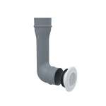 Bouche Plastique Ronde Ajustable ⌀80 Manchon Coude - BOREA⌀80C ECONONAME - BOREA⌀80C 
