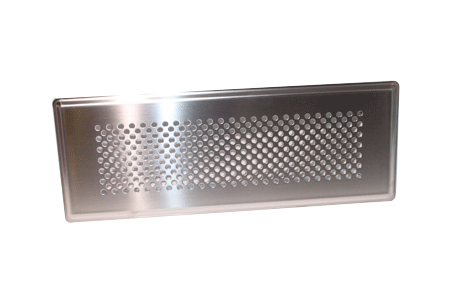 Grille allongée Pisa inox - 990322083 ZEHNDER COMFOSYSTEMS - 990322083 