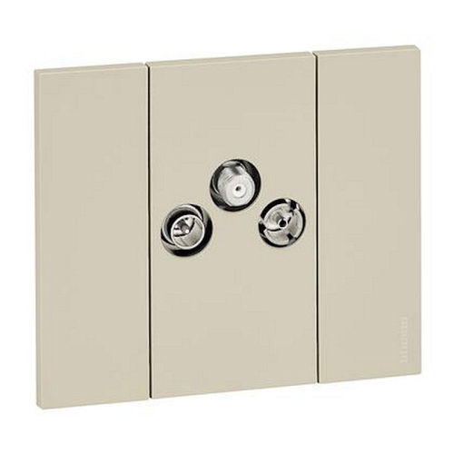 Prise télévision TV-R-SAT Living Now - 2 modules-BTK4210M2D-8005543644645-BTICINO