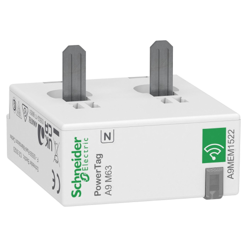 PowerTag - capteur de mesure radio-fréquence - iC60 iID DT60 - 1P+N - 63A - aval-A9MEM1522-3606480909146-SCHNEIDER ELECTRIC FRANCE