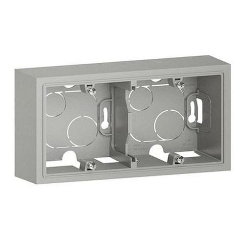 Cadre saillie 2 postes dooxie finition alu-600142-3414971005259-LEGRAND