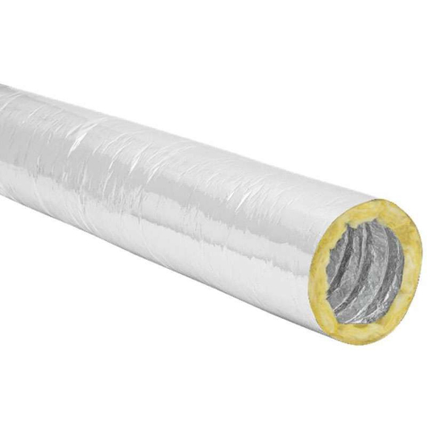 Gaine souple alu isolée avec spirales rapprochées RE2020 D80 long 10m - SpireFlexAluIso - SPAIGSAIR⌀80/25L10 ECONONAME - SPAIGSAIR⌀80/25L10 