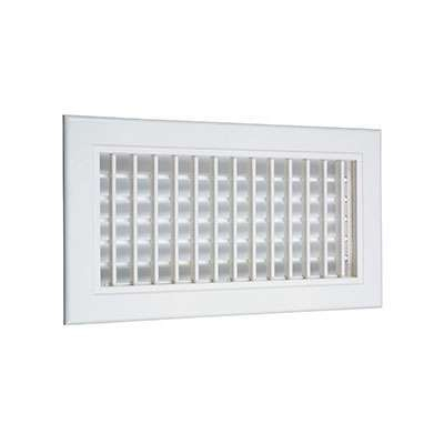 Grille de soufflage ABS Montage mural Couleur blanche - GDF-ABS 400X150 - 535994 ATLANTIC - 535994 