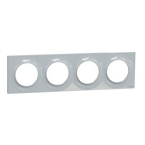 Odace Styl plaque Sable 4 postes horizontaux ou verticaux entraxe 71mm-S520708B1-3606480708701-SCHNEIDER ELECTRIC FRANCE