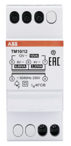 Utilisation Discontinue Transfo. Sonnerie TM 10/12-2CSM228715R0802-8012542287155-ABB