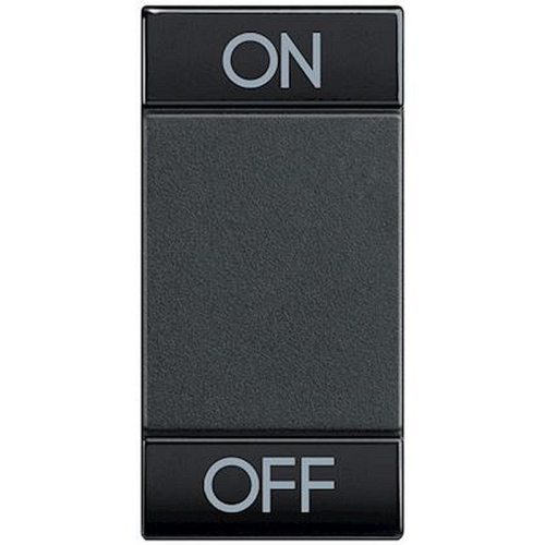 Manette Livinglight symbole ON et OFF 1 module - anthracite-L4911AGN-8005543417843-BTICINO