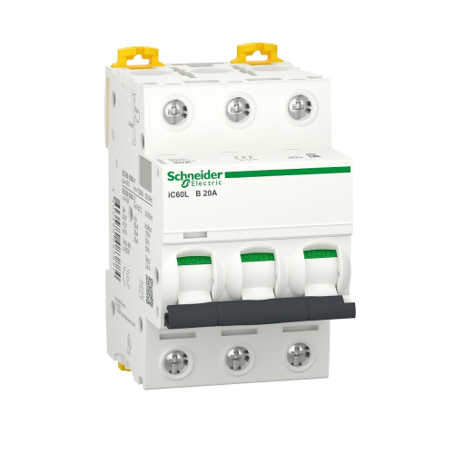 Acti9, iC60L disjoncteur 3P 20A courbe B-A9F93320-3606480083884-SCHNEIDER ELECTRIC FRANCE