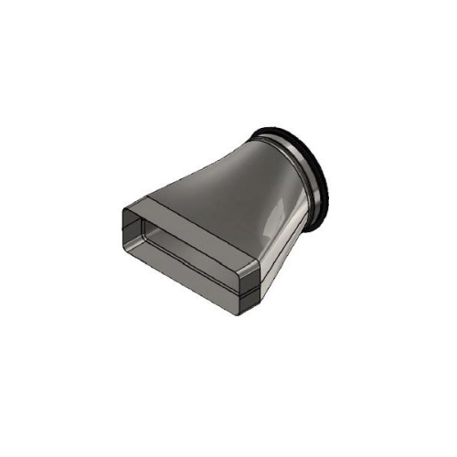 Raccord Droit Rectangulaire/circulaire à joint 250x80 -  ECONONAME - RCDTRECCLDGAL25080 