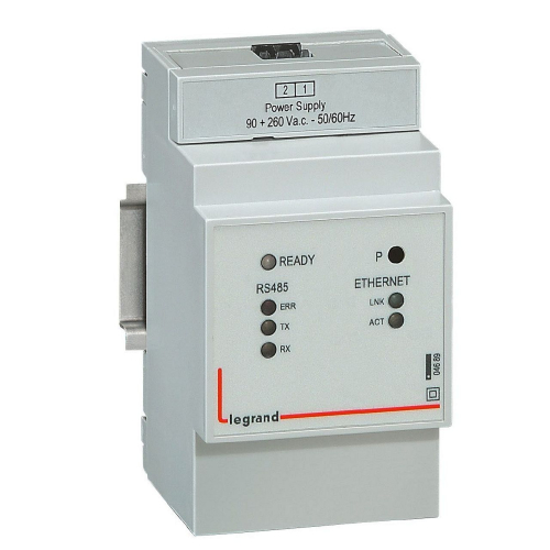 Convertisseur IP- RS485 et Ethernet 90V~ à 260V~ - 3 modules-004689-3245060046897-LEGRAND