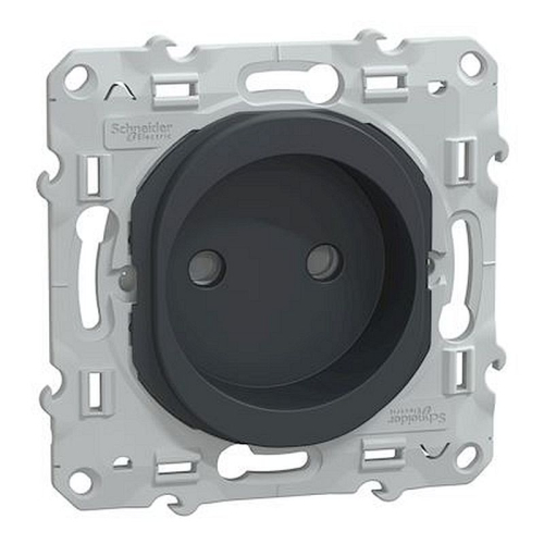 Ovalis - prise de courant à puits 2P 16A - bornes vis - Anthracite-S340033-3606482192225-SCHNEIDER ELECTRIC FRANCE