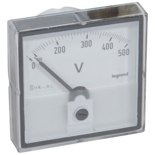 Voltmètre analogique à fût rond D=56mm-014660-3245060146603-LEGRAND