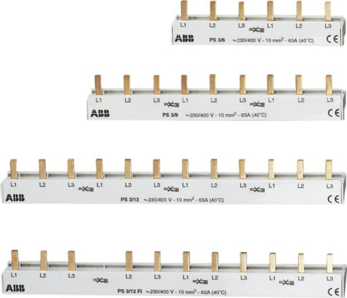 Peigne 3P 6modules 10mm²-2CDL231001R1006-4016779463409-ABB
