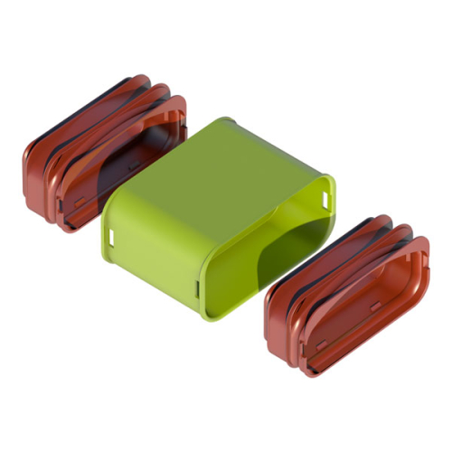 Kit manchon semi-circulaire D60 x 130 mm - AE55SC Air Excellent - 188575 UBBINK - 188575 