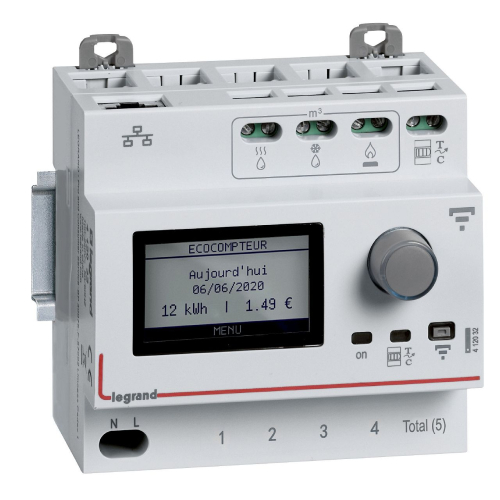 Ecocompteur modulaire connecté pour mesure consommation 5 postes - 5 modules-412032-3414971485730-LEGRAND