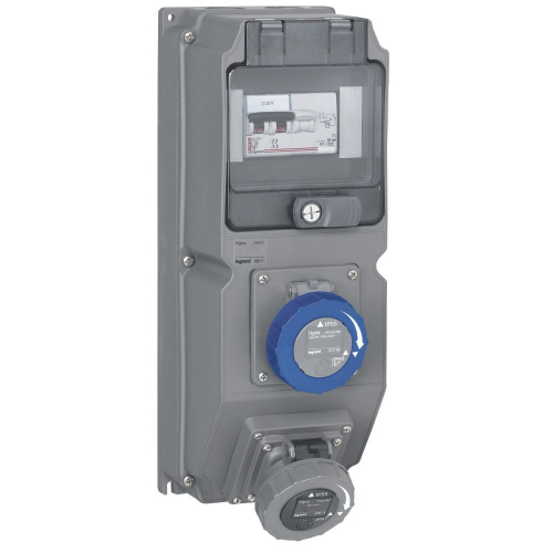 Coffret multiprise Hypra IP66/67-55 - 2 prises 200V~ à 250V~ + disjoncteur diff-059871-3245060598716-LEGRAND