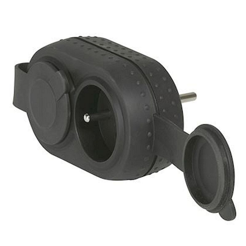 Fiche multiprises - 16A - 2x2P+T - 2 sorties frontales avec bouchon IP44-050470-3414970561213-LEGRAND