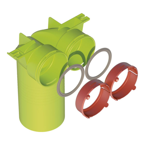 Kit té 90° circulaire pour bouche - AE48C Air Excellent - 188629 UBBINK - 188629 