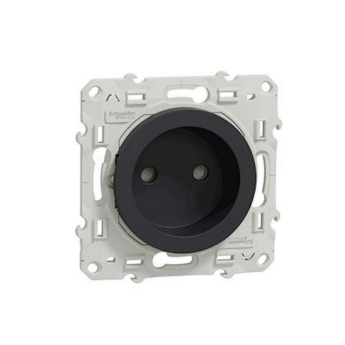 Odace, prise de courant 2P Anthracite, à vis, connexion rapide-S540033-3606480706790-SCHNEIDER ELECTRIC FRANCE