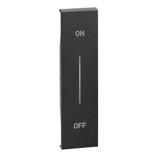 Enjoliveur Living Now avec marquage ON/OFF MyHOME_Up 1 module - noir-BTKG01MHAG-8005543618950-BTICINO