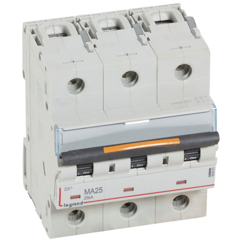 Disj. magnétique seul DX³ MA 25kA arrivée haute/départ bas à vis 25A 4,5 modules-409883-3245064098830-LEGRAND