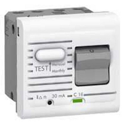 Disjoncteur différentiel Uni+Neutre 230V~ 16A 30mA Mosaic 2 modules - blanc-077532-3245060775322-LEGRAND